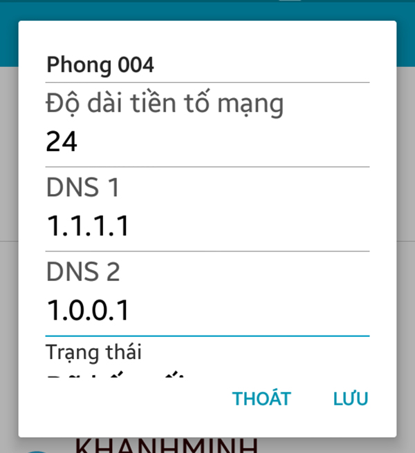 Thay đổi DNS điện thoại